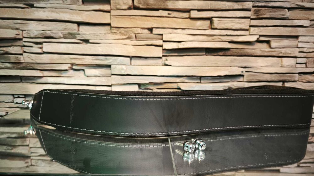 Curea Harley Benton Guitar Strap padded Black + straplock