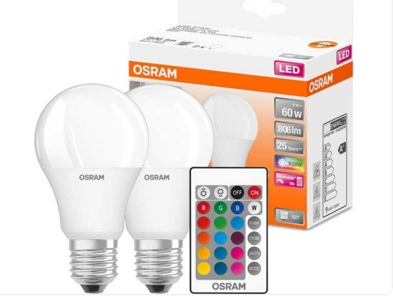 Becuri LED SMART cu telecomandă RGB 7W