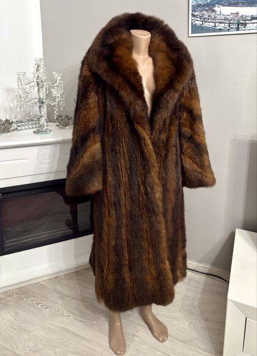 Haina lunga din blana naturala