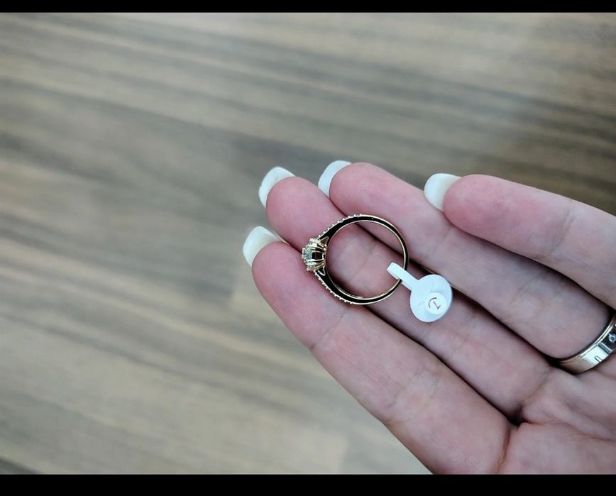 Inel placat aur 18k cristal Zirconia