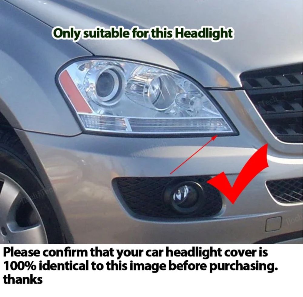Sticle Sticla Far Faruri Lentile Geam Capac Mercedes ML W164 2005-08