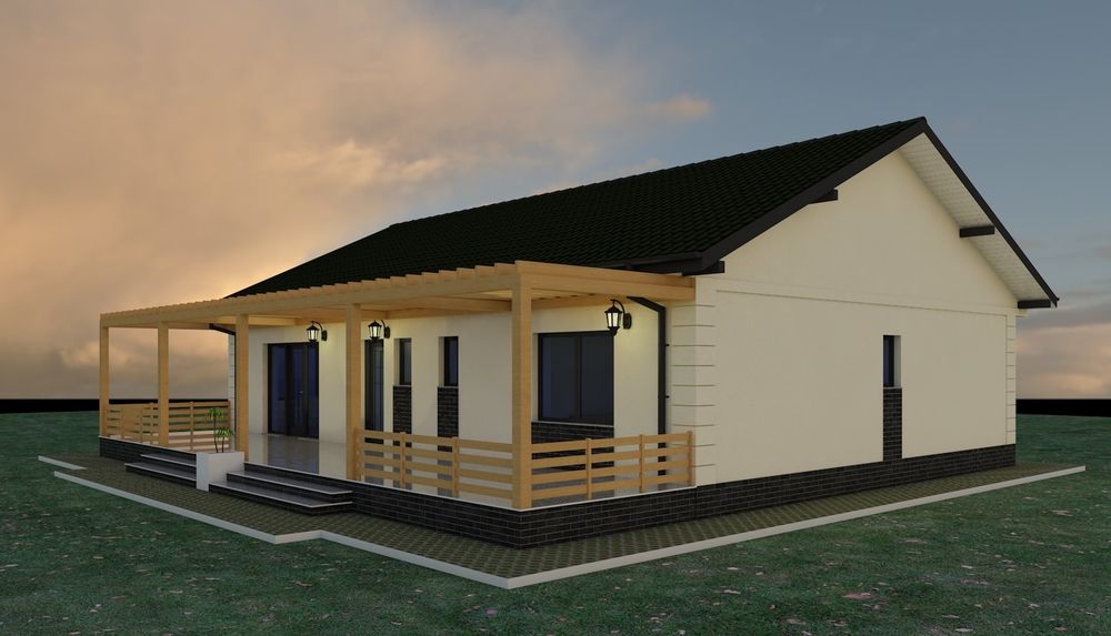 Case de vânzare pe structură metalică