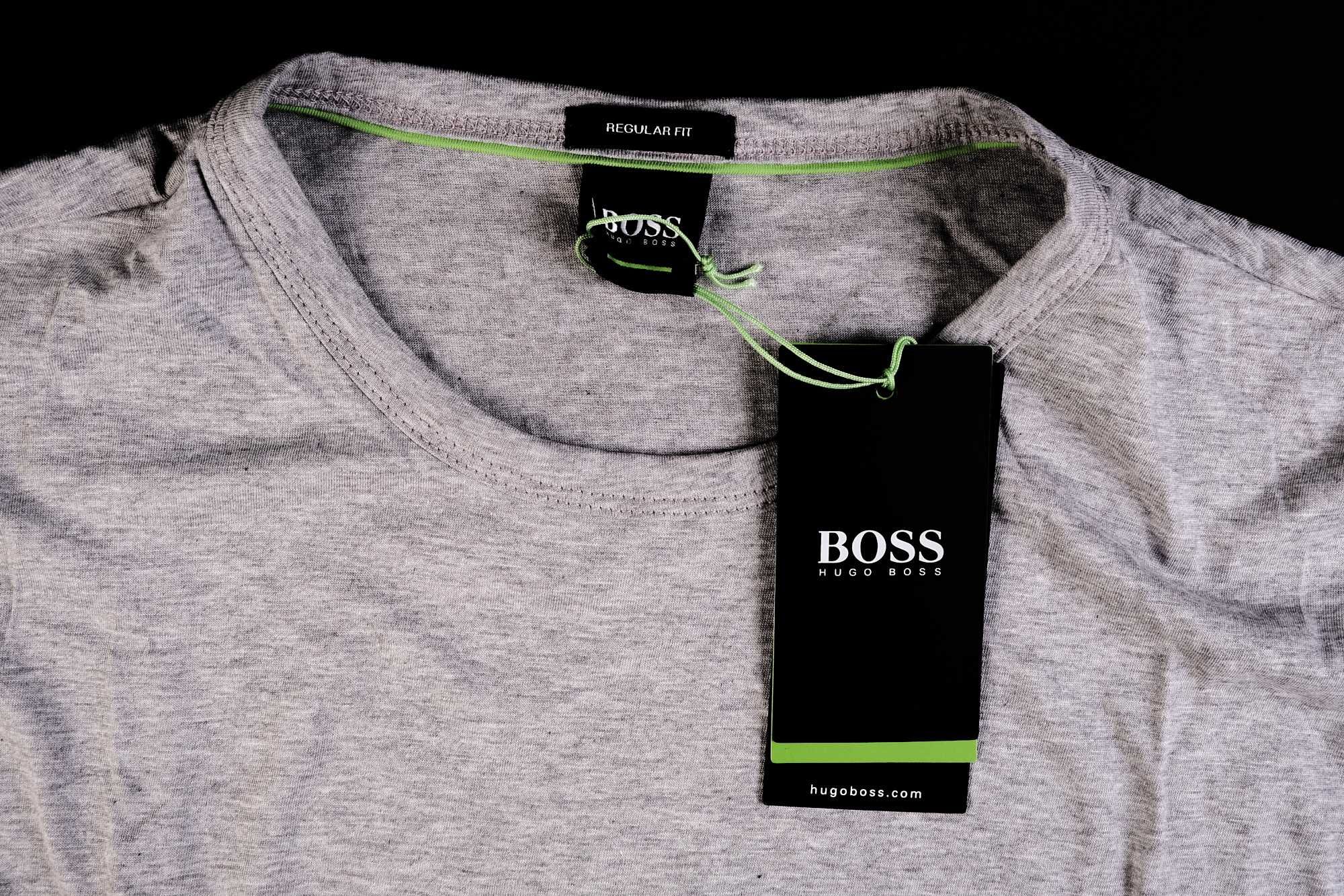 ПРОМО BOSS Green Tee 2- L размер- Оригинална мъжка сива тениска
