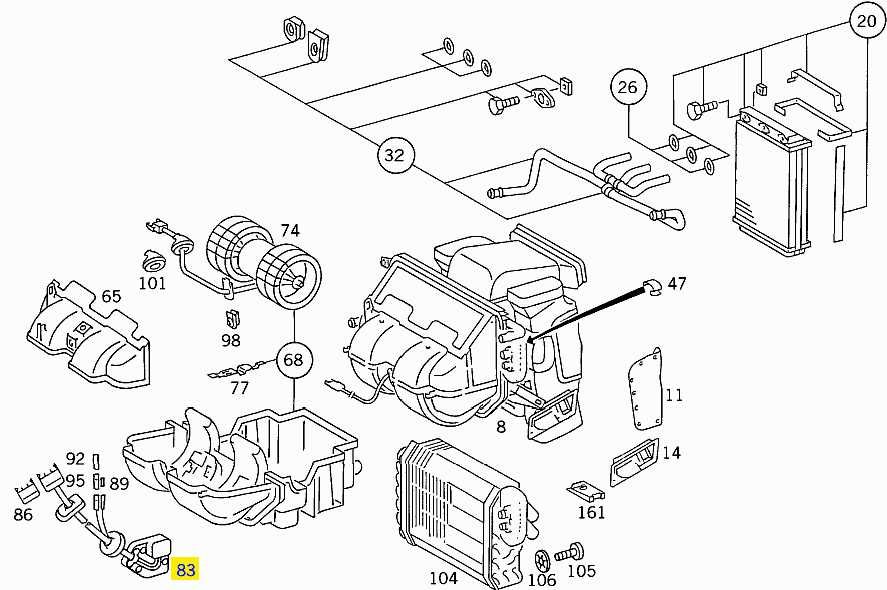 Регулатор (резистор) вентилатор климатик парно Mercedes W124