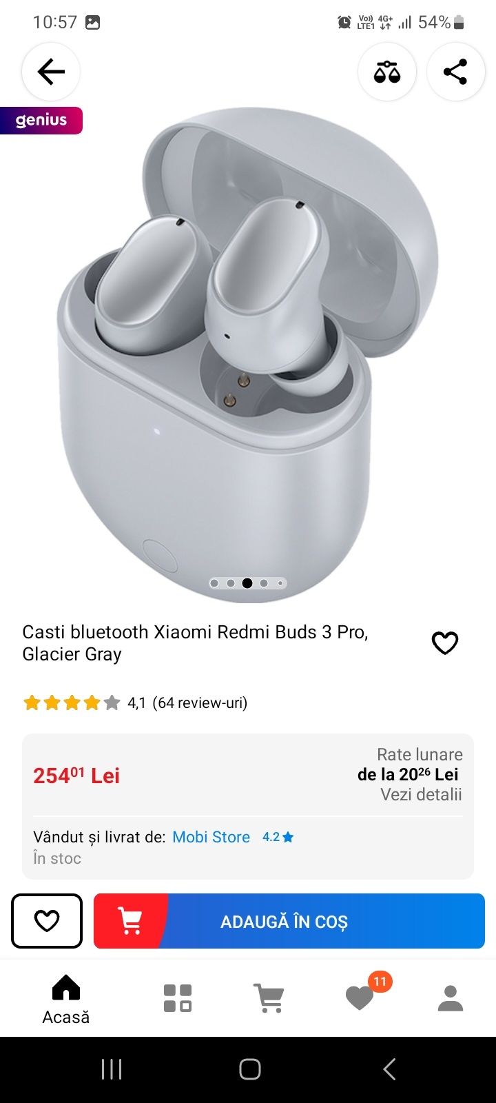 Casti Redmi buds 3 pro