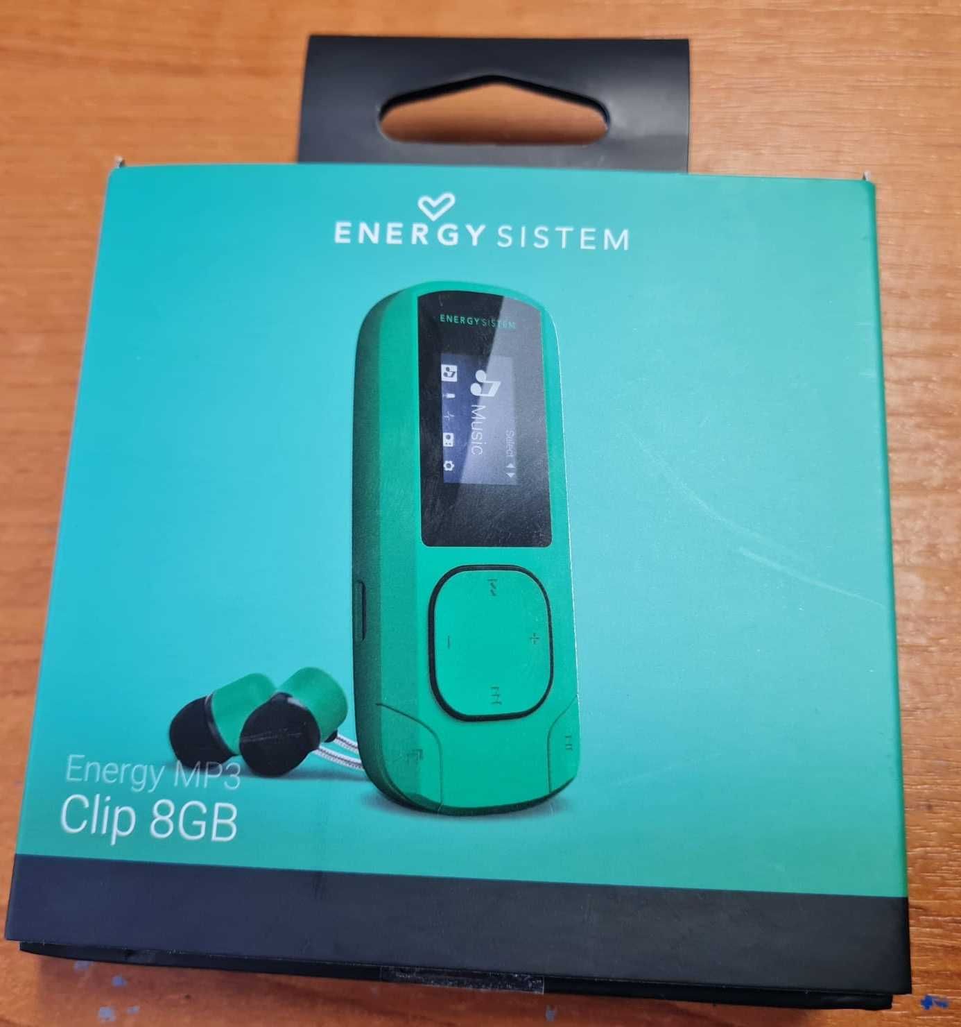 MP3 Player Energy Sistem, 8 GB, FM, Clip, Verde