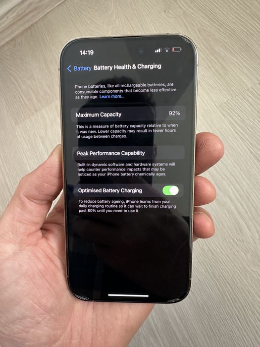 Iphone 14 pro Gold, 256gb, 92%, impecabil