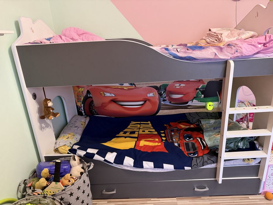 Двуетажно детско легло 80/180