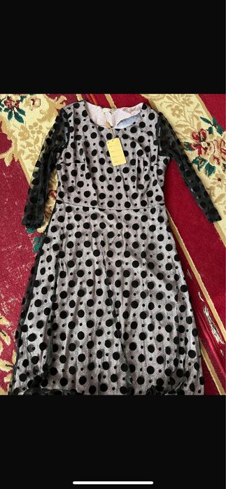 Жаңа күлгін жылтыр көйлек 50 размер