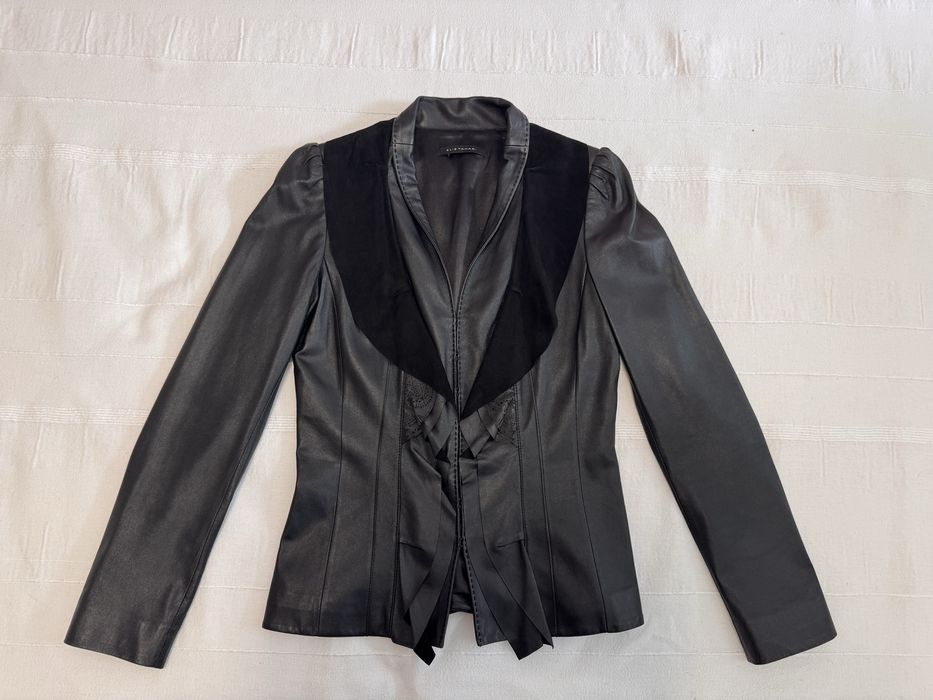 Geaca piele Elie Tahari , size S