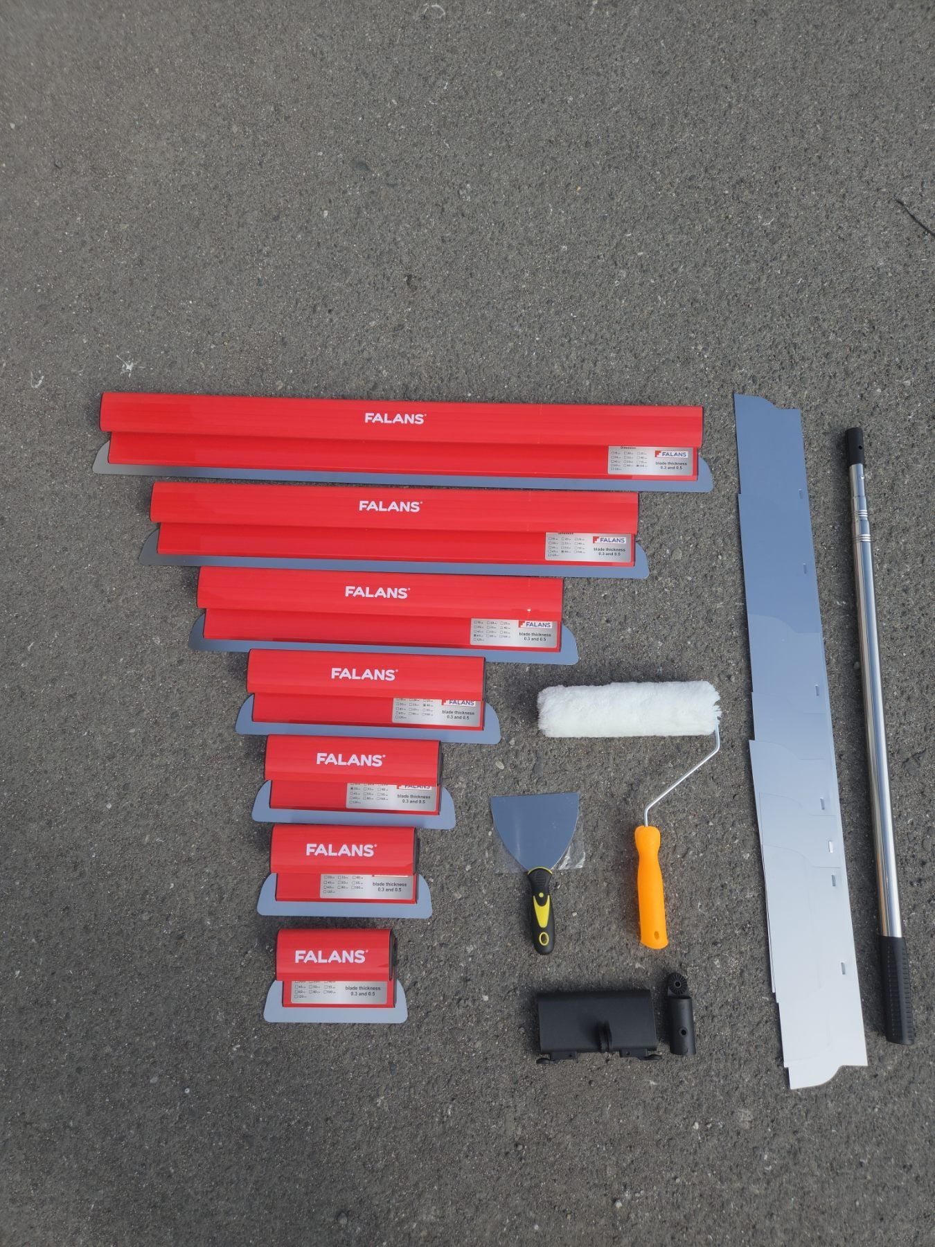Професионален комплект за шпакловка WERTEC