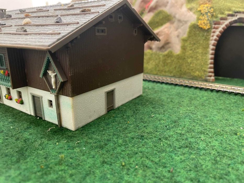 Сгради за макет на влак диорама пост H0 1:87 ЖП моделизъм