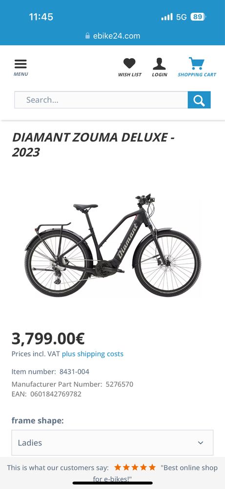 Bicicleta E-Byke Bicicleta Electrica Diamant Zouma Deluxe+ 2023