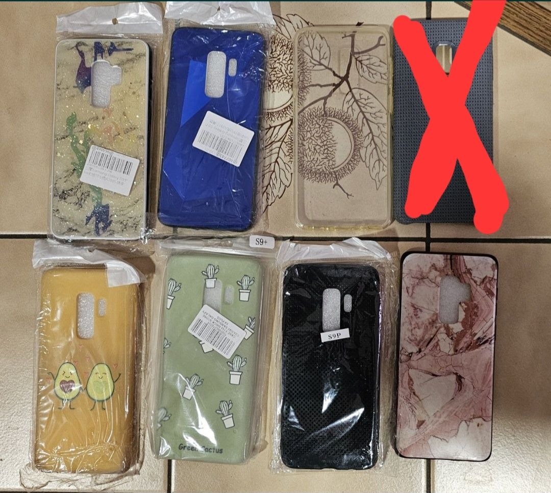 Huse Samsung S9+ plus, noi, silicon albastru, roz, transparent, verde