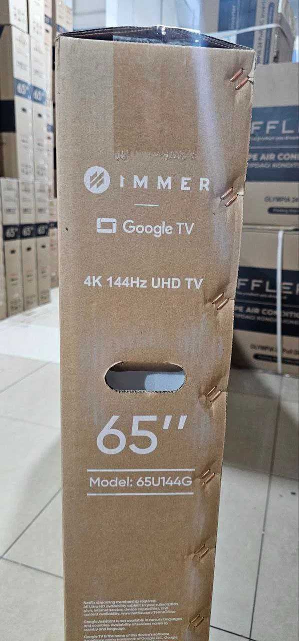 Immer QLED Телевизор MiniLed 144Hz 4K Google TV Mega Skidka + Dostavka