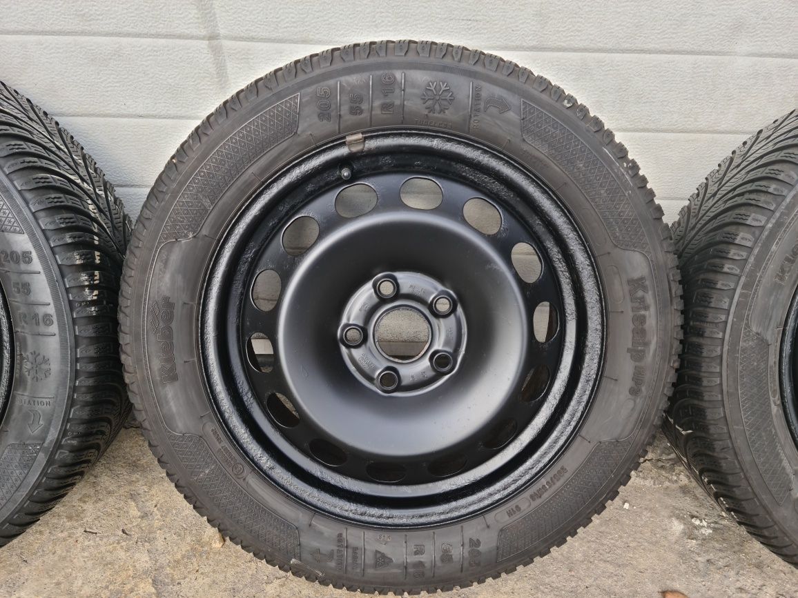 4 roti complete Vw Golf/Touran/Passat/Jetta, 205/55R16,Audi/Skoda/Seat