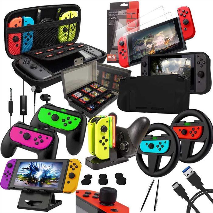 Set accesorii Nintendo Switch ORZLY Ultimate Geek Pack | SIGILAT!
