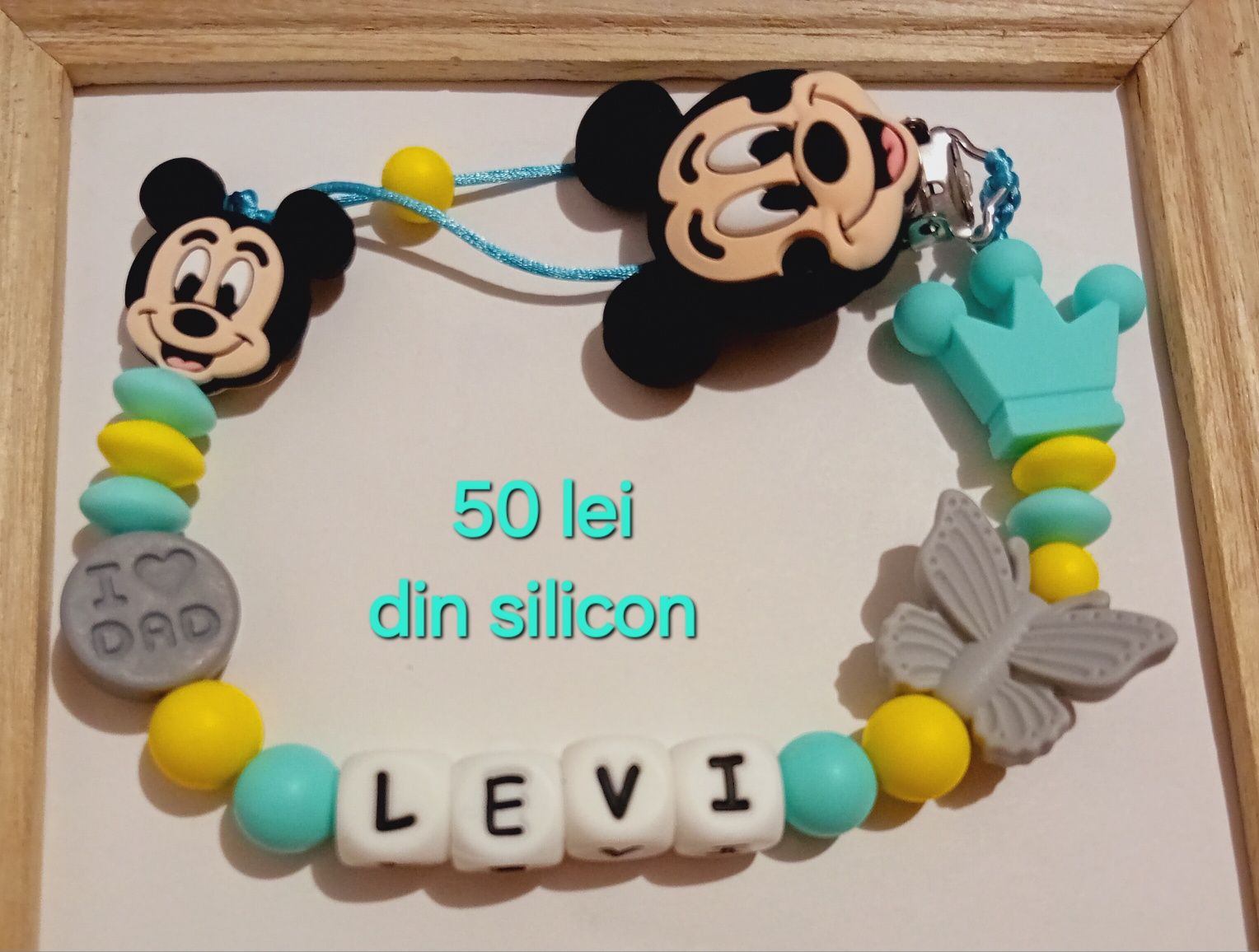 Lantisoar de suzeta din silicon alimentar