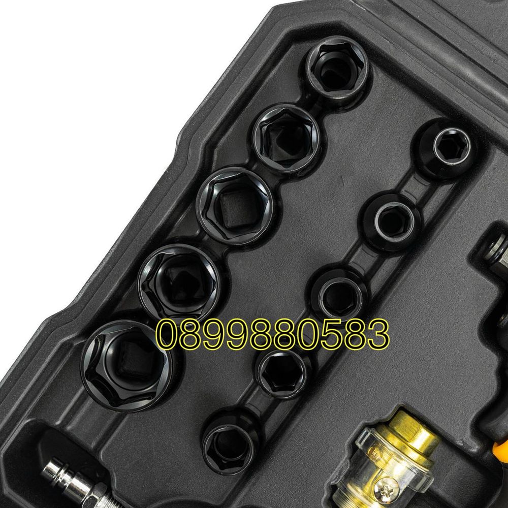 Пневматичен ударен гайковерт мини с вложки 1/2” 1200Nm JCB
