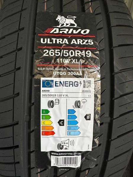 Нови летни гуми ARIVO ULTRA ARZ5 265/50R19 110V XL НОВ DOT