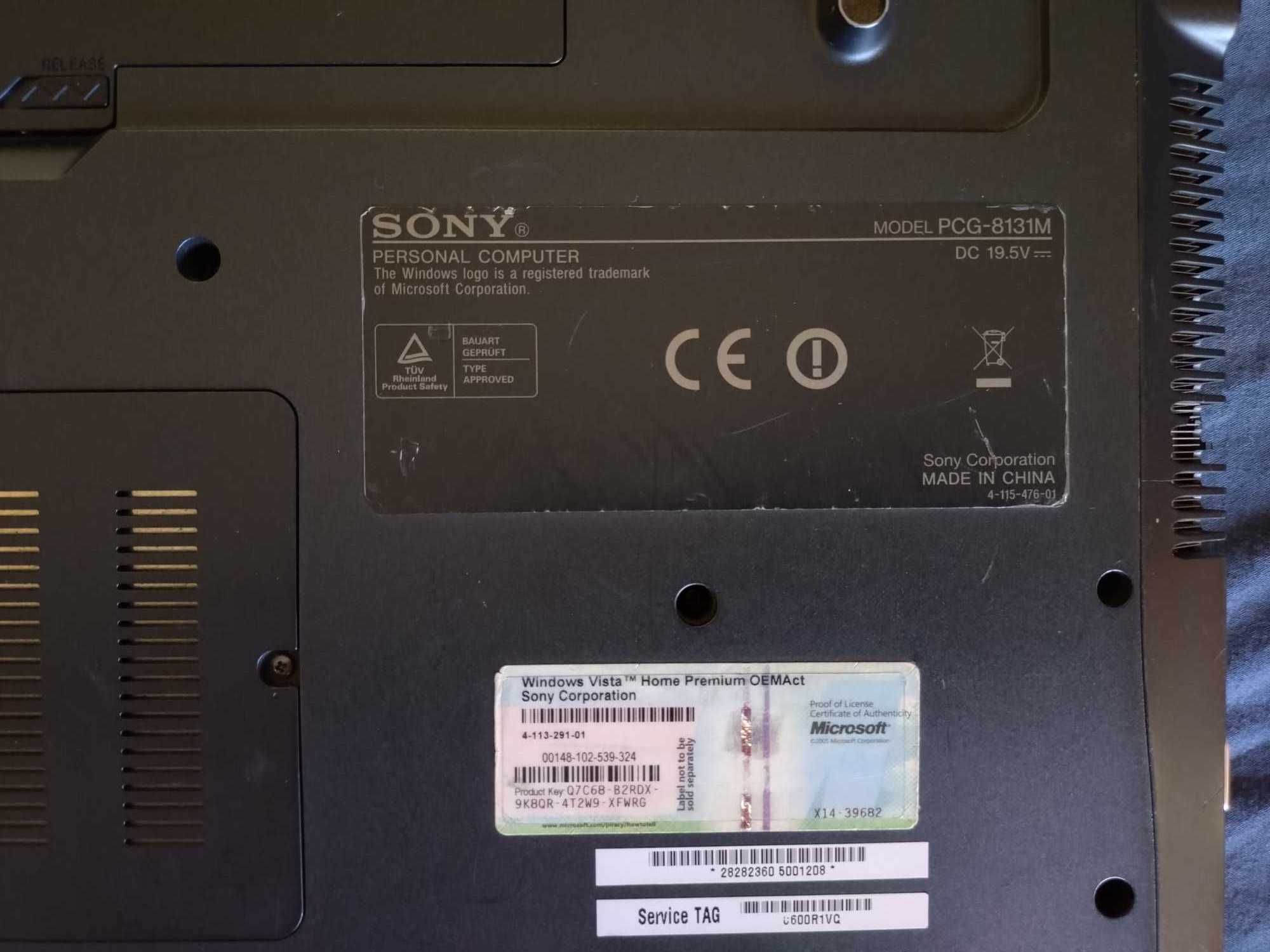 Лаптоп Sony VAIO VGN-AW11M