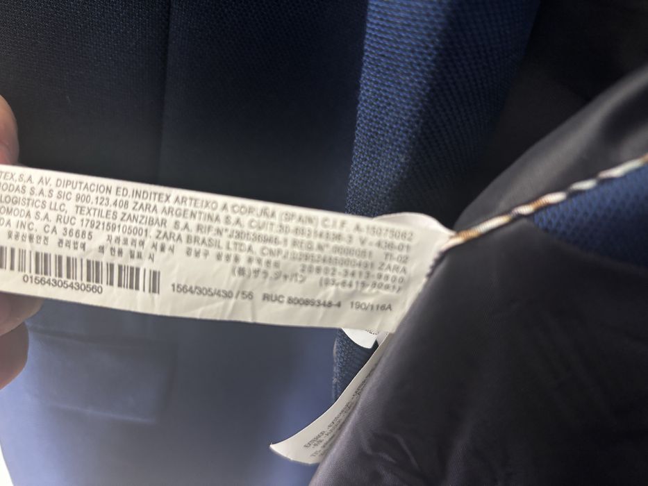 Sacou Zara Man Albastru
