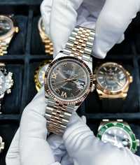 Rolex Datejust Silver Gold Lady