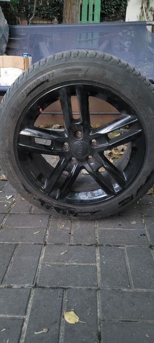 Jante Audi R17 Originale + Cauciucuri Iarnă M+S (98H) | Bonus Incluse!