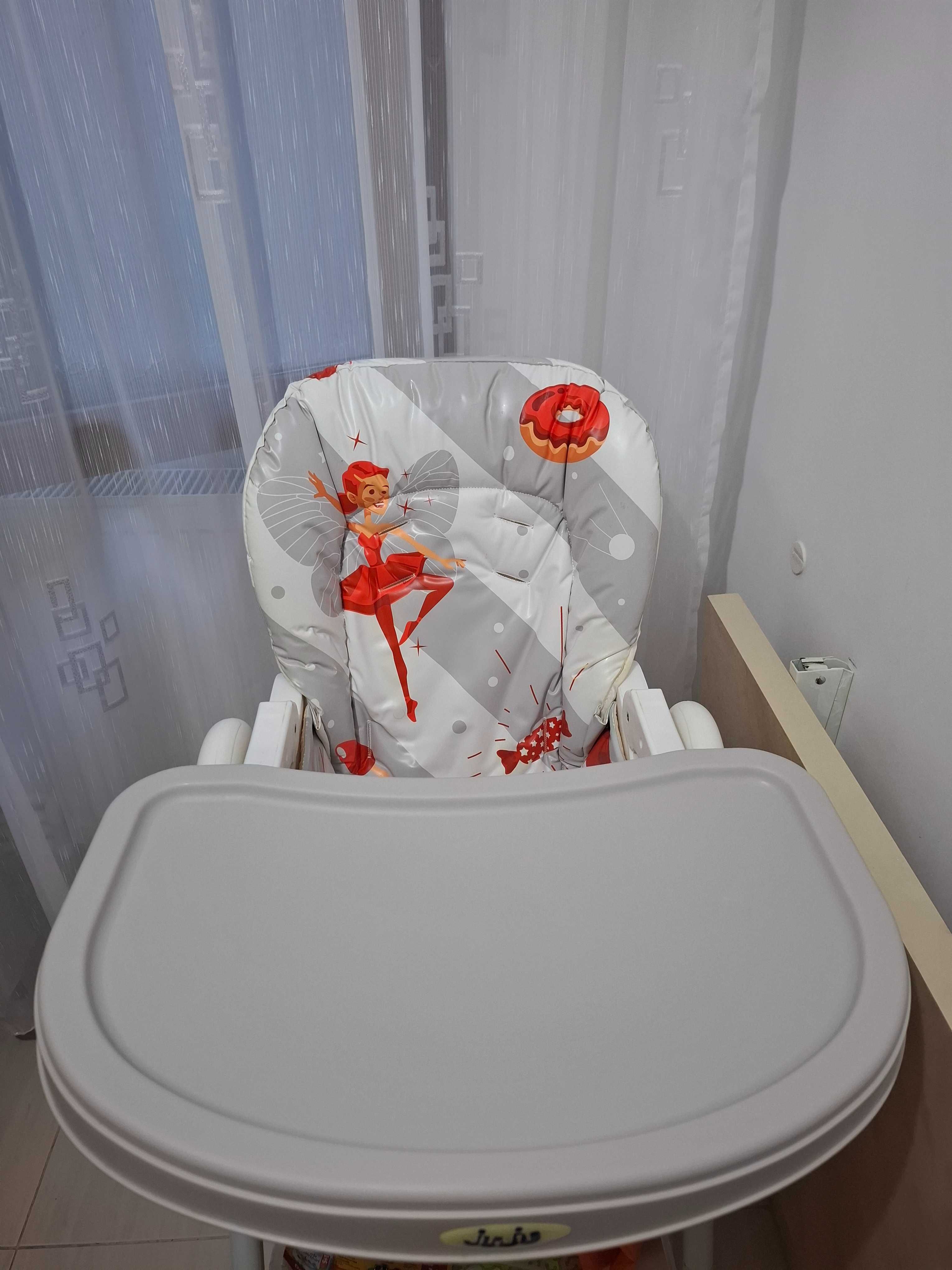 Scaun de masa pentru copii pliabil Juju Eat & Joy, 6 luni-3 ani