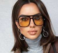 Стильные очки с желтыми стеклами,тренд 2024 года