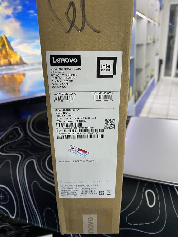Новый Lenovo Celeron N4020/ОЗУ-4ГБ/ССД-256ГБ в идеале без минусов