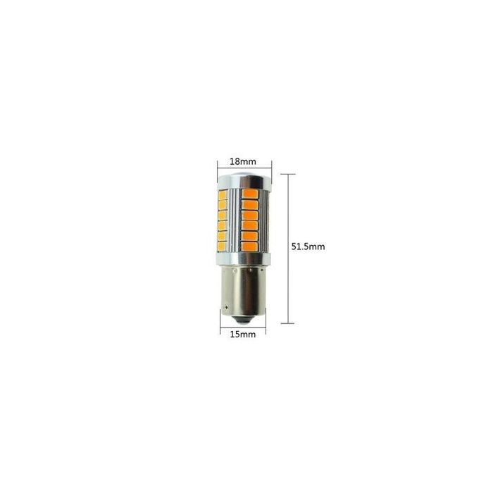 Bec Led Auto Techstar® BA15S, 1156, Galben, 12V, 660 lm