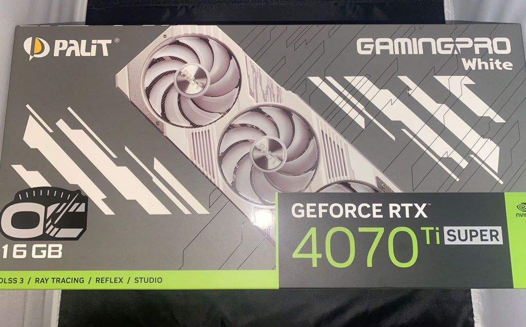 Placa video Palit GeForce RTX 4070 Ti SUPER GamingPro OC WHITE 16GB