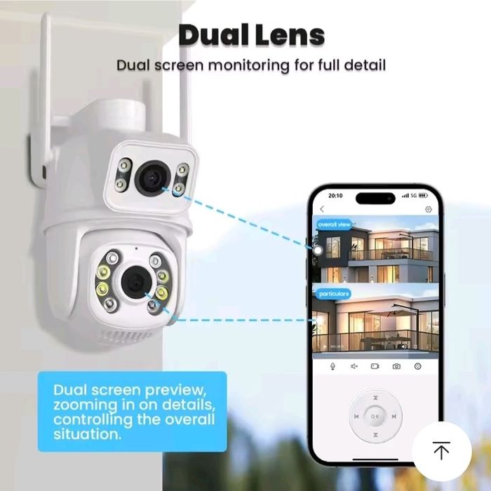 Camera wifi supraveghere 2 lentile