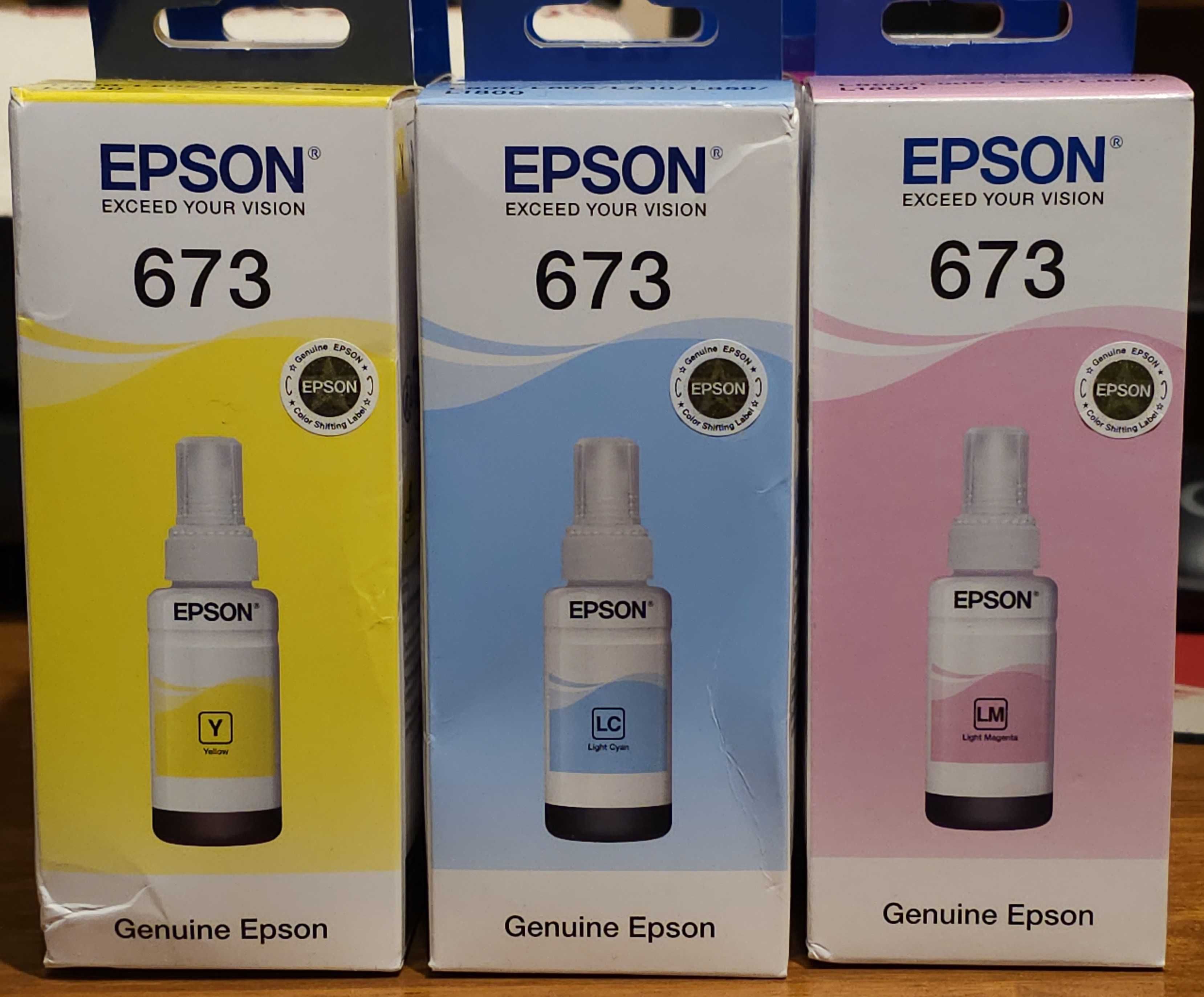 Cerneală originală Epson, T673, set de 6 culori