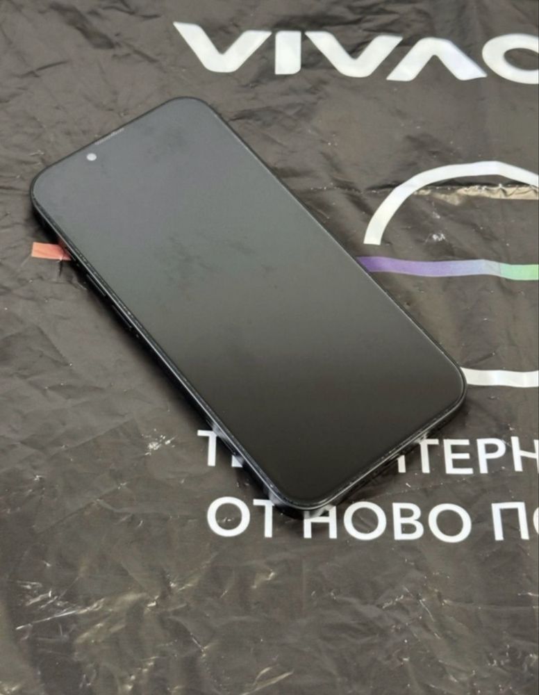 КАТО НОВ 128GB iPhone 16e wallet Гаранция от Vivacom до 2027 Black
