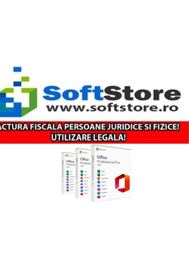 Pachet 3x Licente Office 2021 Pro Plus (RETAIL) - Factura Firme & PF!