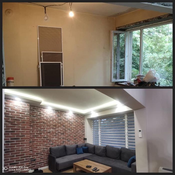 Довършителни ремонти Шпакловка Окачен таван Скрито осветление и други