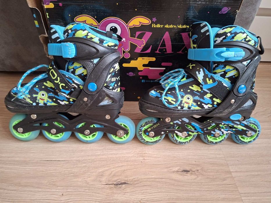 Продавам Детски ролери-кънки 2в1 Byox, Zax M, 34-37, син