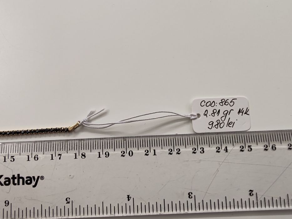 Brățară tennis unisex Aur 14k Gr 2,81 cod unic 865