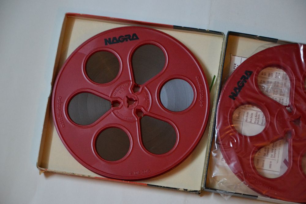 Set banda magnetofon Braun 22cm/720m -Nagra 18cm red -akai.teac.