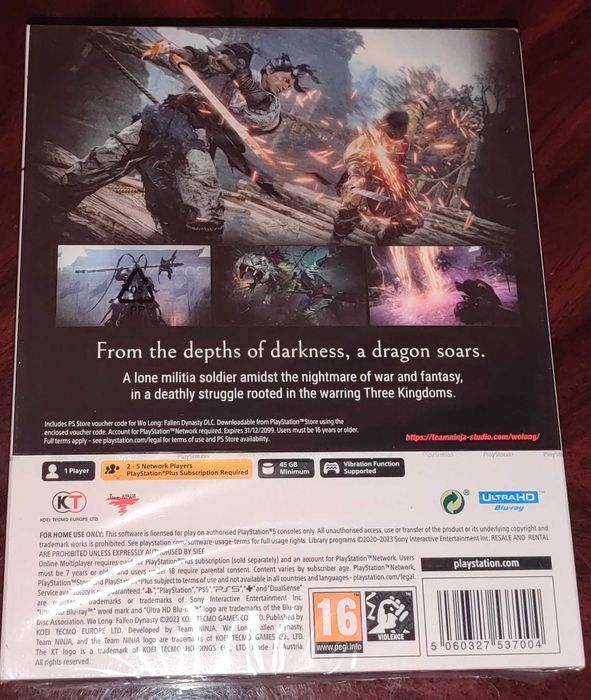 Wo Long:Fallen Dynasty PS5