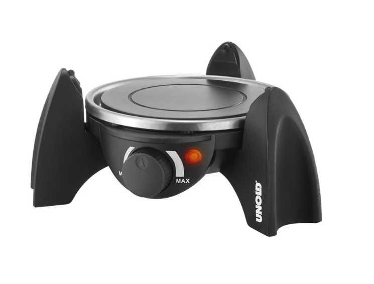 Комплект електрическо фондю Unold, 500 W, Инокс/Черен