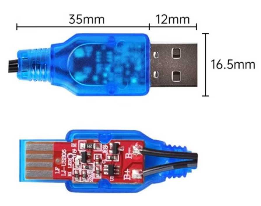 Новые USB-кабель зарядка для аккумулятора 18650 Lipo 3,7v разъем PH2.0