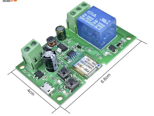 Sonoff WiFi реле/превключвател за DC 0-32v 10А, AC 90-250v 10А, инч/са