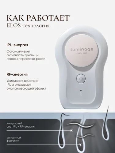 * iluminage Precise Touch Pro лазерный фотоэпилятор для удаления волос