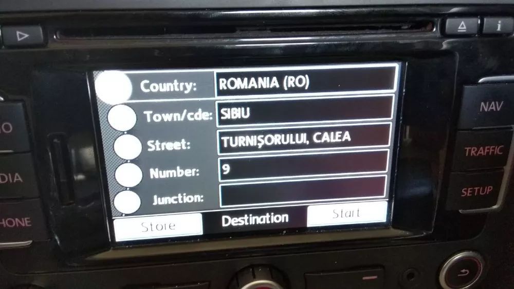 VW Card hărți navigație RNS310 VW Golf 6 Passat B6 Tiguan ROMÂNIA 2021