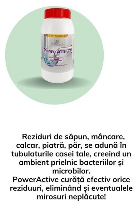 Power Active (Granule desfundat țevi 1 kg)