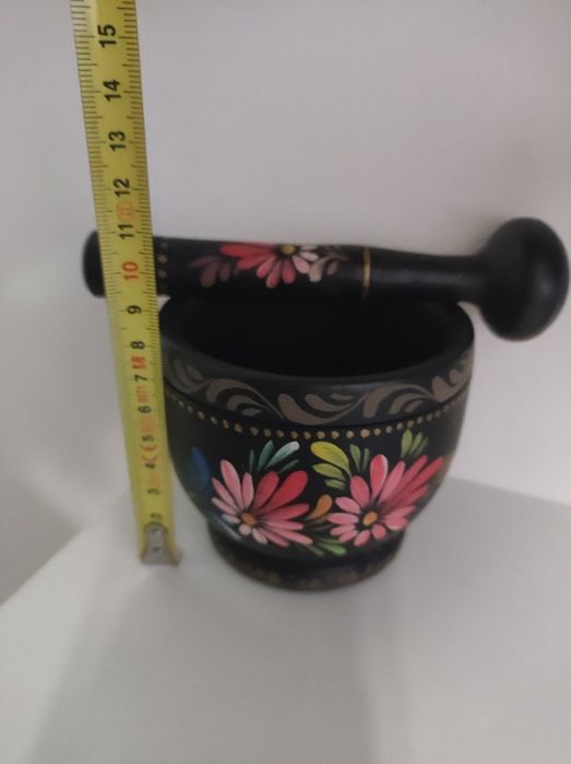 Superb mojar pentru usturoi din lemn - Franța