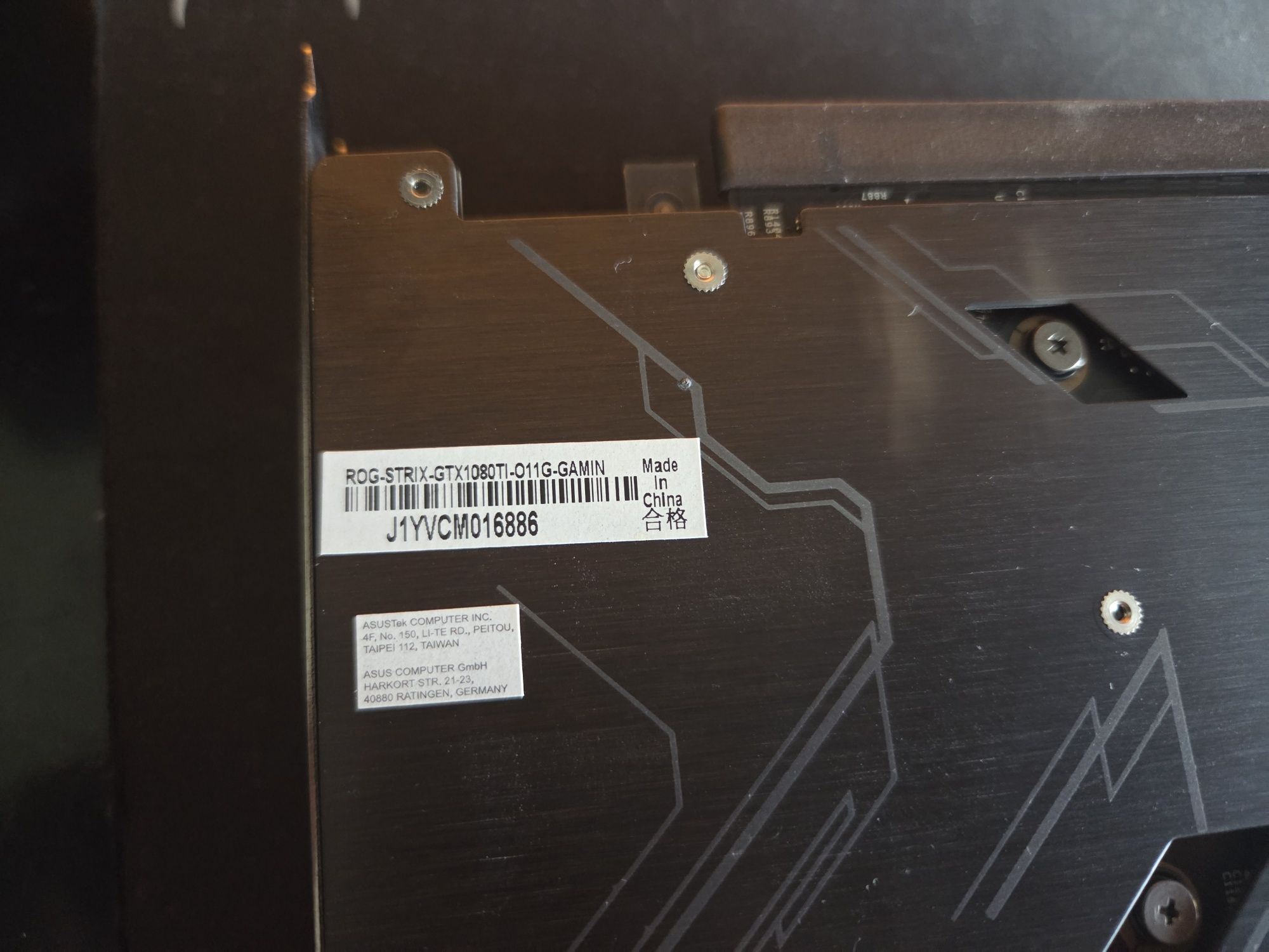 Asus ROG Strix 1080ti OC 11GB